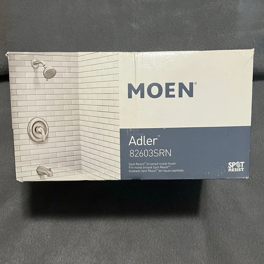 MOEN 82603 Adler Single Handle 4-Spray Tub Shower Faucet Chrome 1.8 GPM